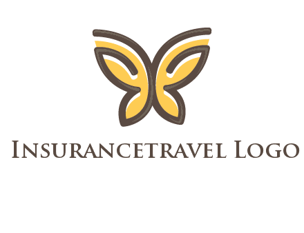 butterfly outline logo