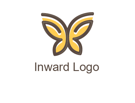 butterfly outline logo