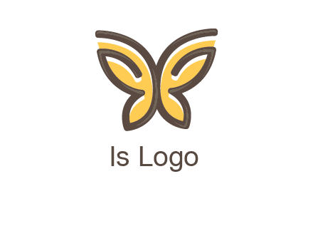 butterfly outline logo