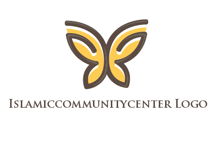 butterfly outline logo