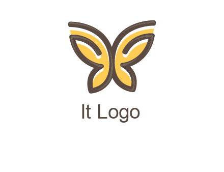 butterfly outline logo