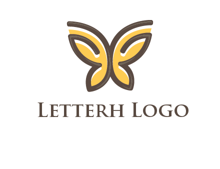 butterfly outline logo