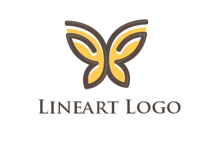 butterfly outline logo