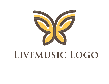 butterfly outline logo