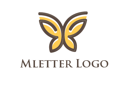 butterfly outline logo