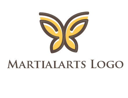 butterfly outline logo