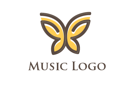 butterfly outline logo