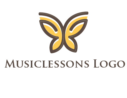 butterfly outline logo