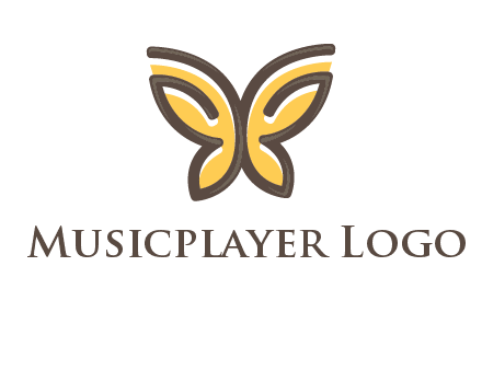 butterfly outline logo