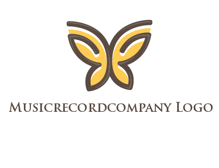 butterfly outline logo