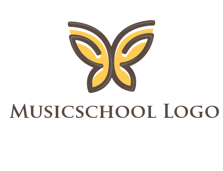 butterfly outline logo