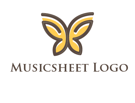 butterfly outline logo