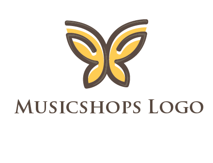 butterfly outline logo