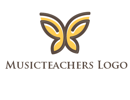 butterfly outline logo