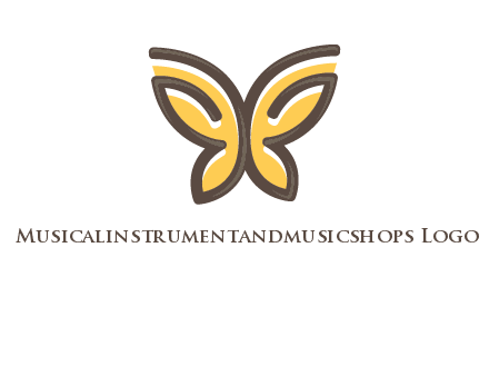 butterfly outline logo