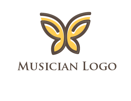 butterfly outline logo