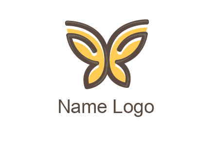 butterfly outline logo