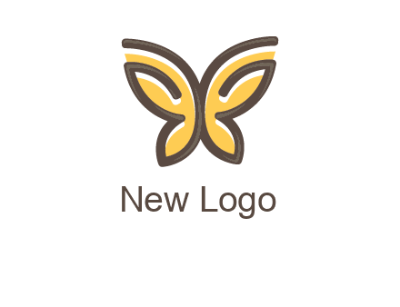 butterfly outline logo
