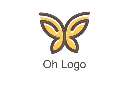 butterfly outline logo
