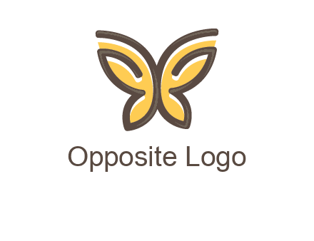 butterfly outline logo