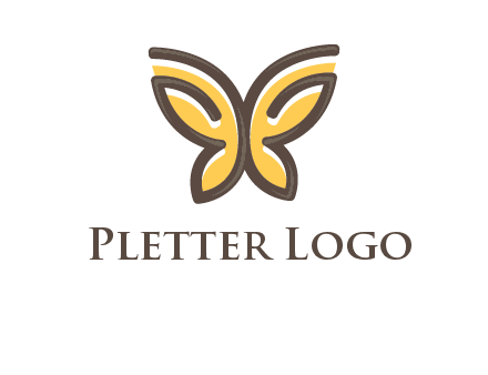 butterfly outline logo