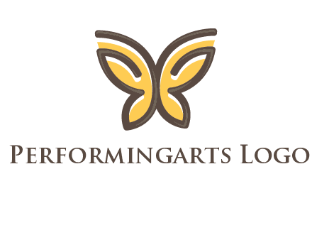 butterfly outline logo