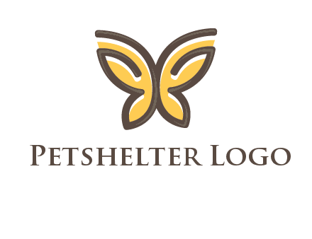 butterfly outline logo