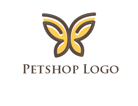 butterfly outline logo