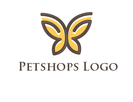 butterfly outline logo