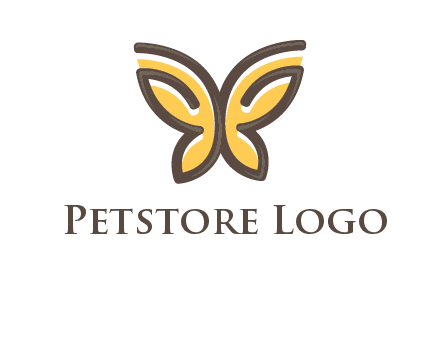 butterfly outline logo