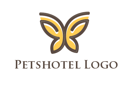 butterfly outline logo
