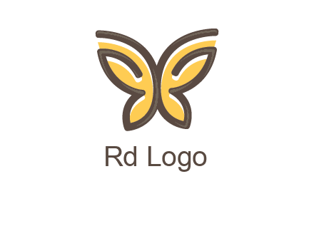 butterfly outline logo
