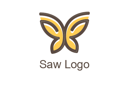 butterfly outline logo