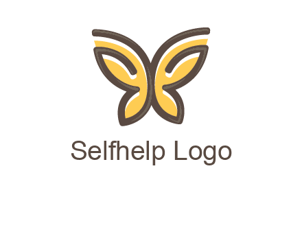 butterfly outline logo