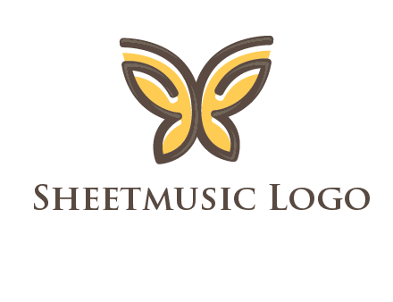 butterfly outline logo