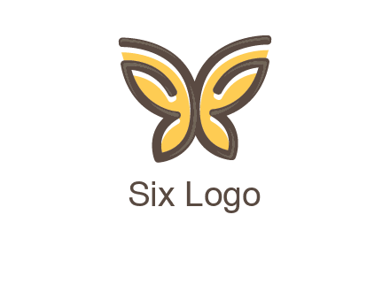 butterfly outline logo