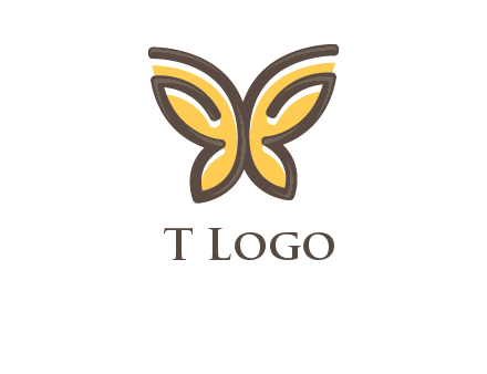 butterfly outline logo