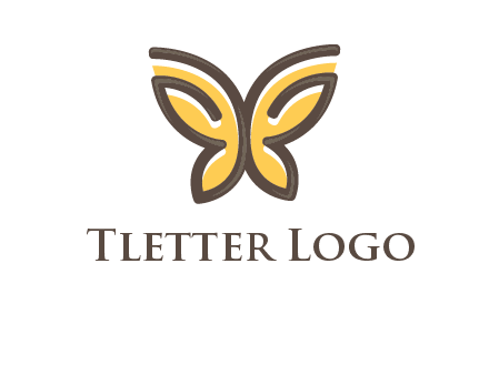 butterfly outline logo