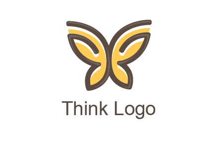 butterfly outline logo