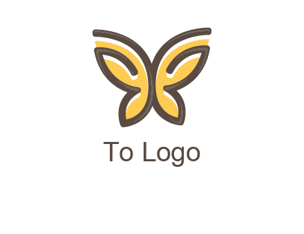 butterfly outline logo