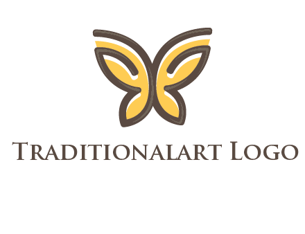 butterfly outline logo