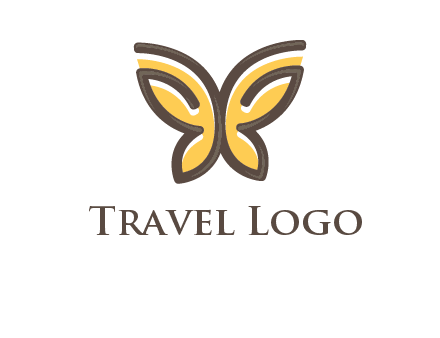 butterfly outline logo