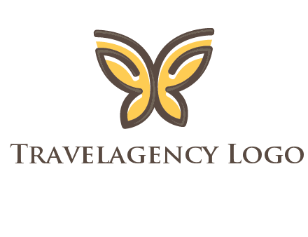 butterfly outline logo