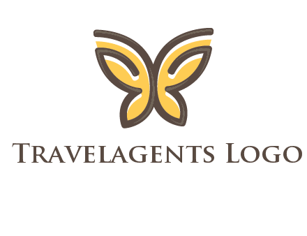 butterfly outline logo