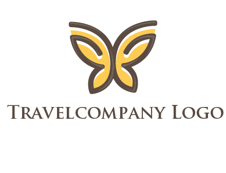 butterfly outline logo