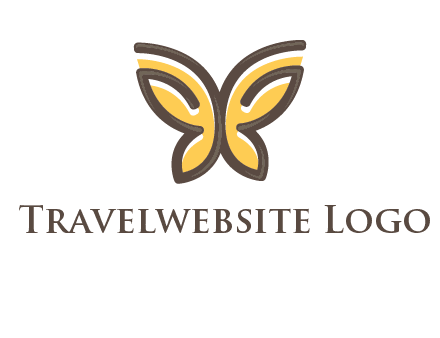 butterfly outline logo