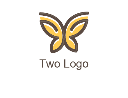 butterfly outline logo