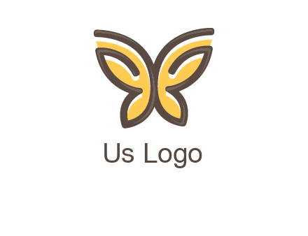 butterfly outline logo
