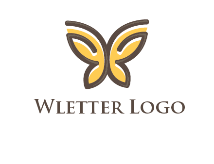 butterfly outline logo