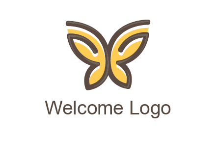 butterfly outline logo